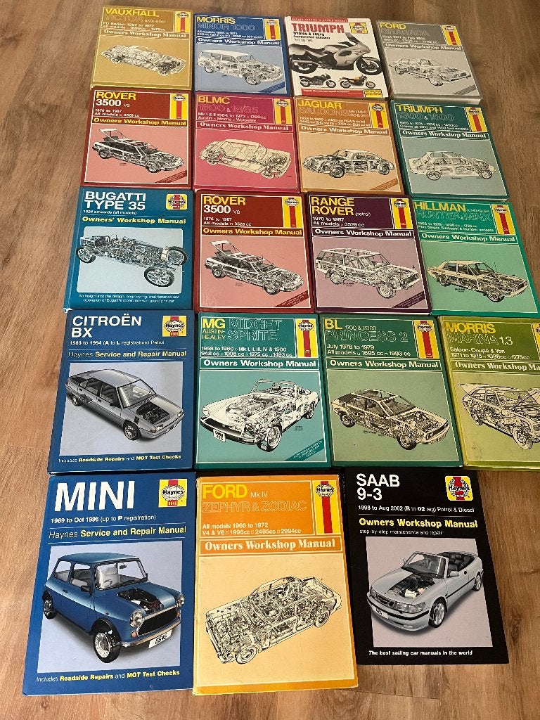 Partij Haynes Manuals (old- & youngtimers) 19x, Ophalen of Verzenden
