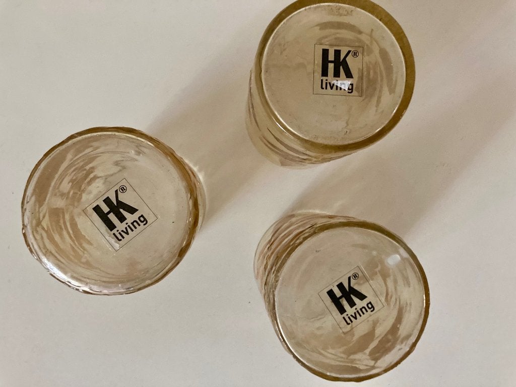 HKLiving waxinelichthouders, 10 cm, Meerkleurig, Overige merken, Waxinelichthouder