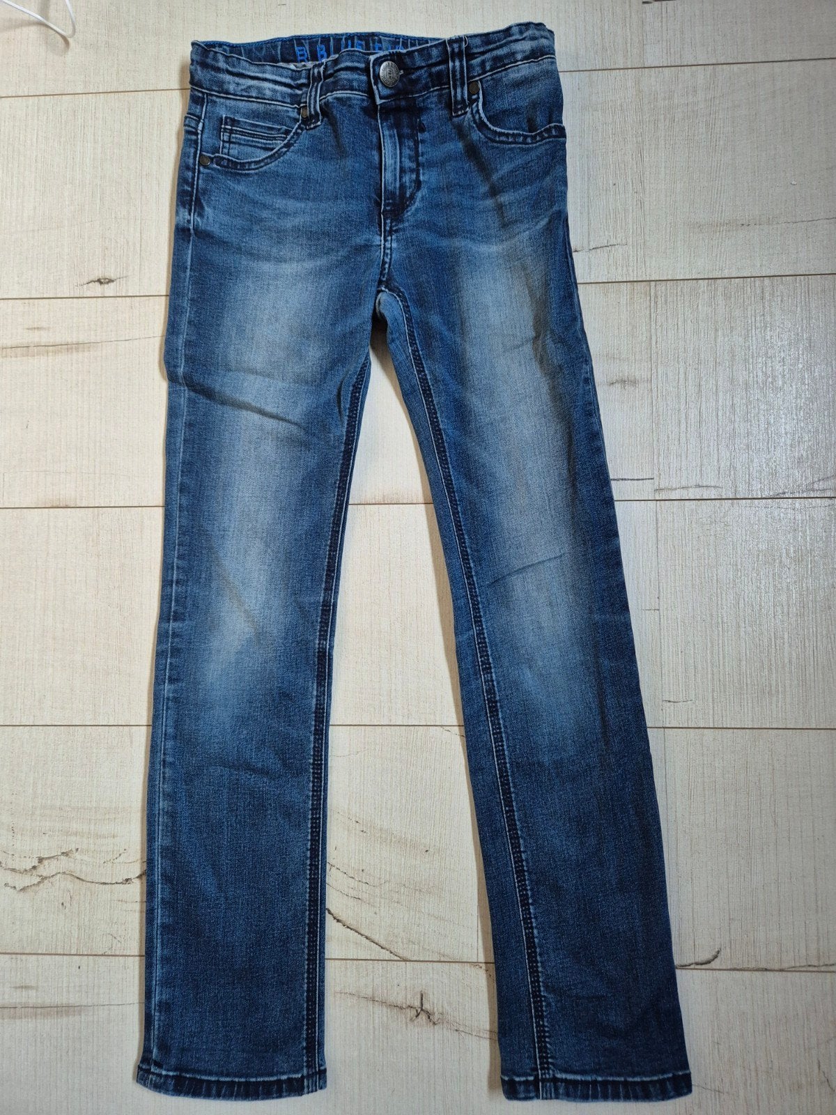 Blauwe SLIM FIT jeans mt 146 (Blue Ridge), Zo goed als nieuw, Blue Ridge, Jongen, Ophalen
