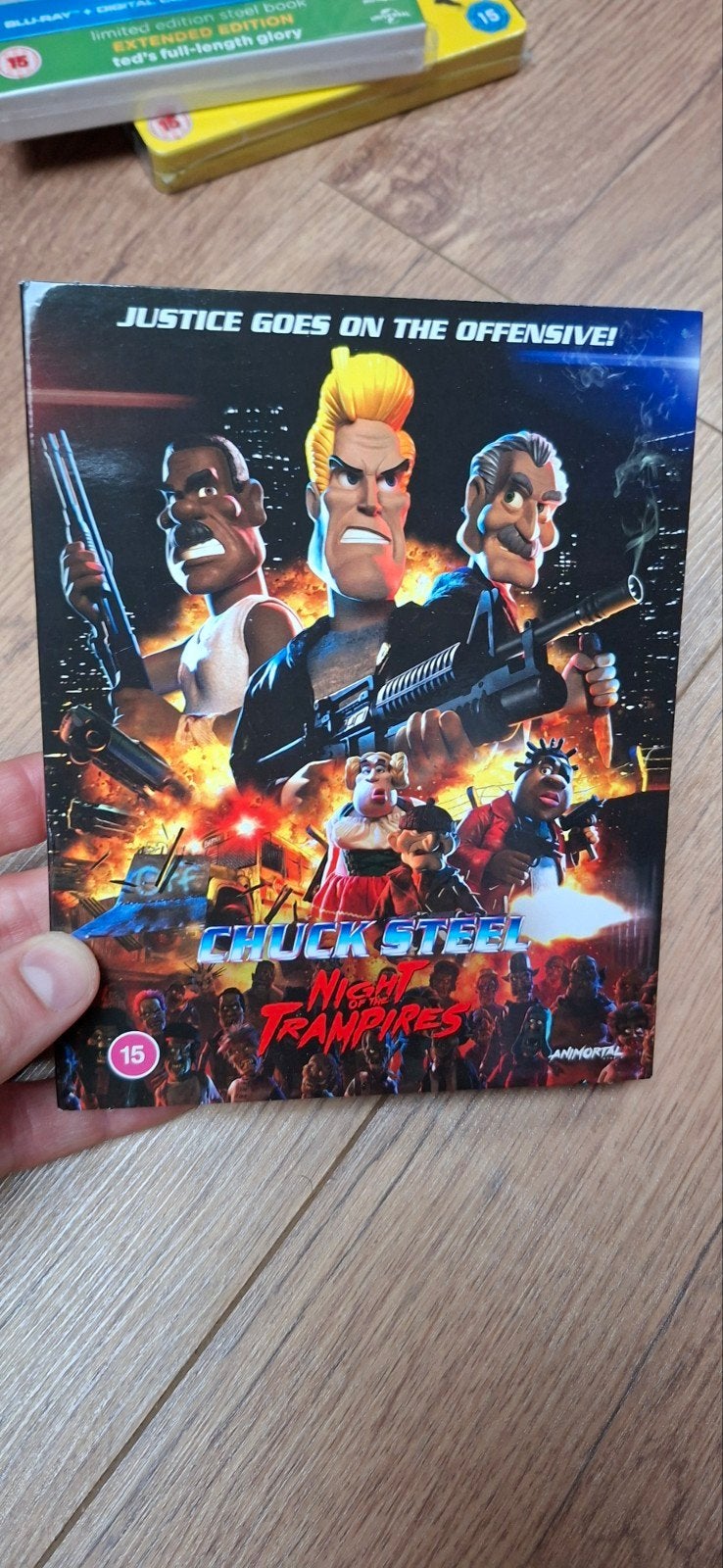 Chuck Steel: Night of the Trampires, Cd's en Dvd's, Blu-ray, Ophalen of Verzenden, Zo goed als nieuw, Actie, Boxset