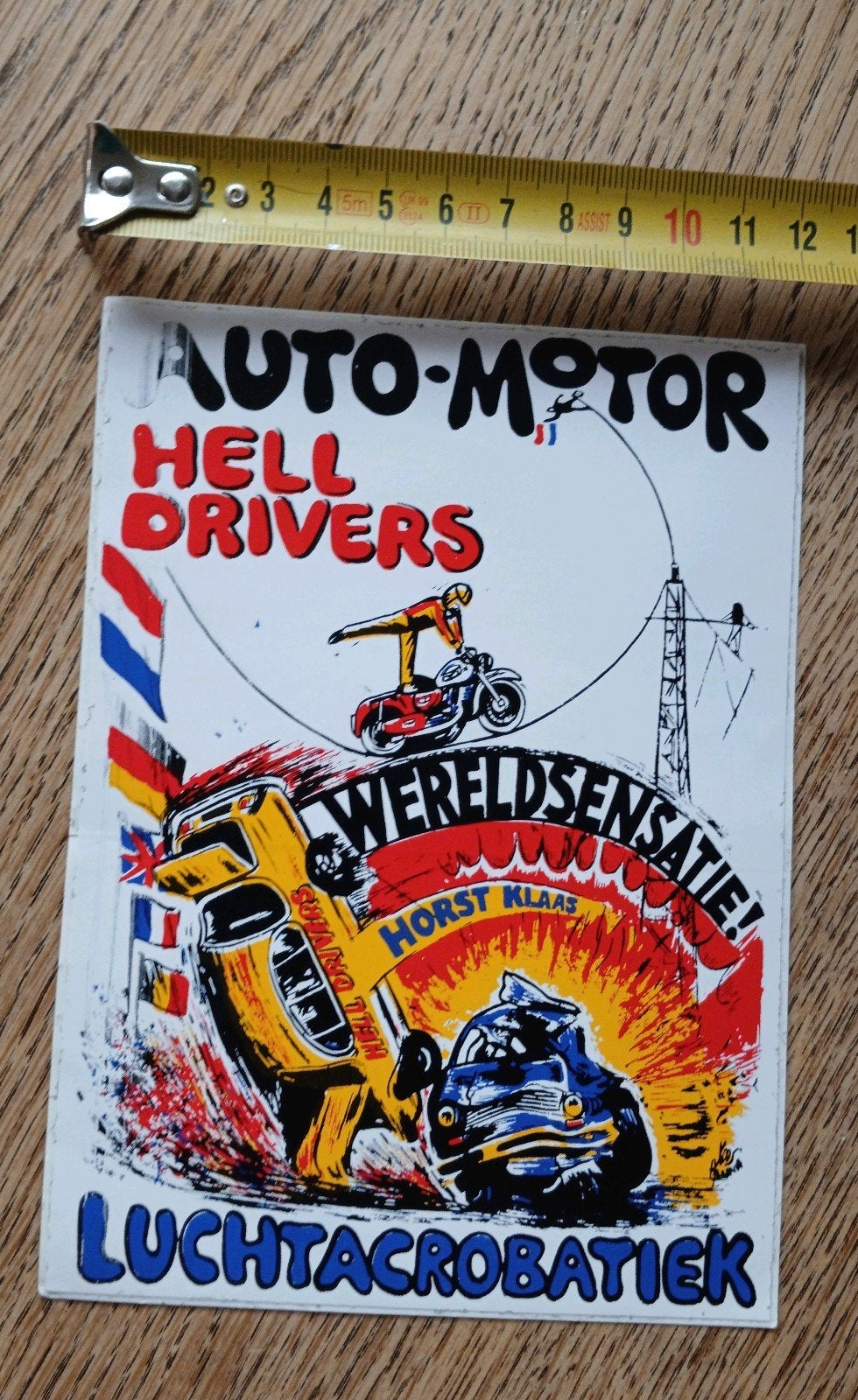 Sticker Hell Drivers Stunt Cars Motor Show Horst Klaas 1, Ophalen of Verzenden, Zo goed als nieuw