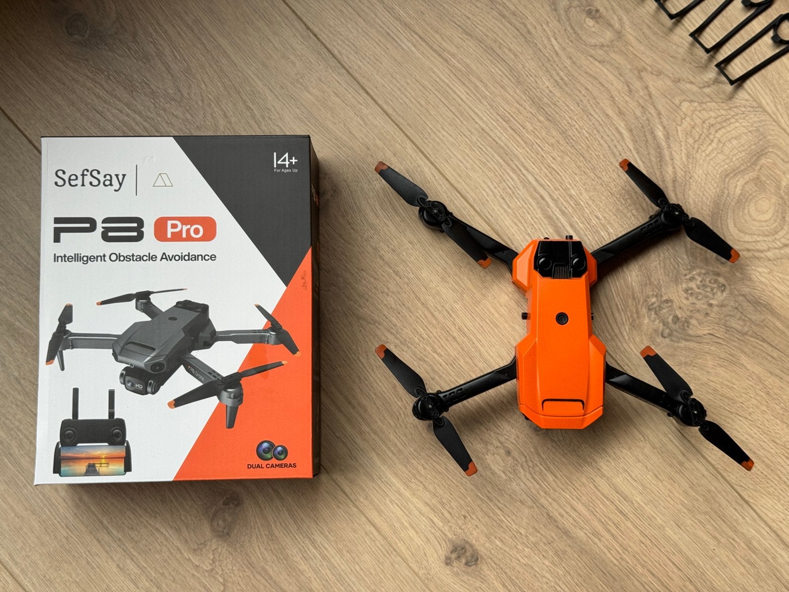 Nagenoeg nieuw: Sefsay P8 Pro drone, Cameradrone, 100 tot 1000 meter, Overige merken, Extra accu('s)
