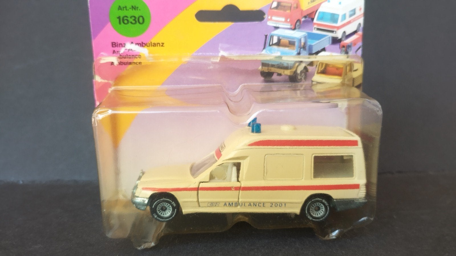 Mercedes Benz Binz Ambulance 1:55 Siku 1630 Pol, Auto, Verzenden, Zo goed als nieuw, Sieper