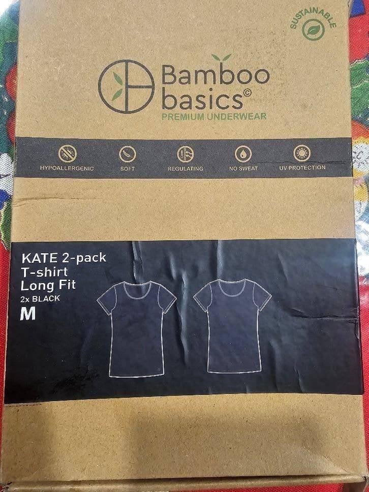 Bamboo Basics T-Shirt 2-Pack New in Box, Zwart, Nieuw, Ophalen, Maat 38/40 (M)
