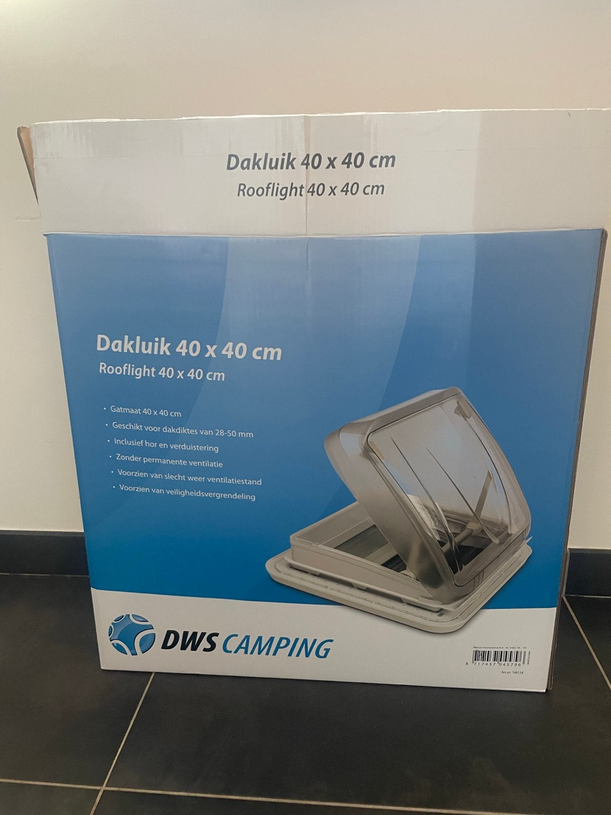 DWS Camping Dakluik 40x40 met hor en verduistering, Caravans en Kamperen, Caravan accessoires, Ophalen, Nieuw