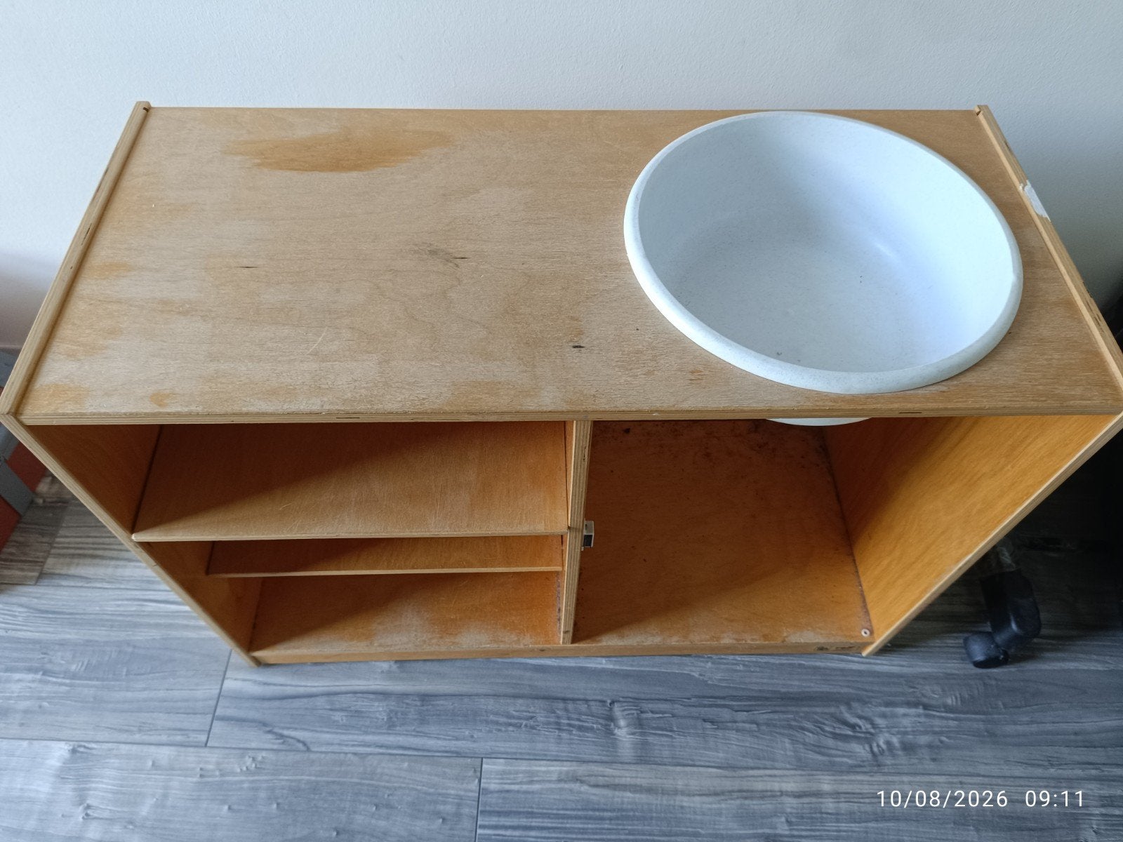 Houten speelkeuken/werkbank met wasbak, Ophalen, Gebruikt, Overige typen