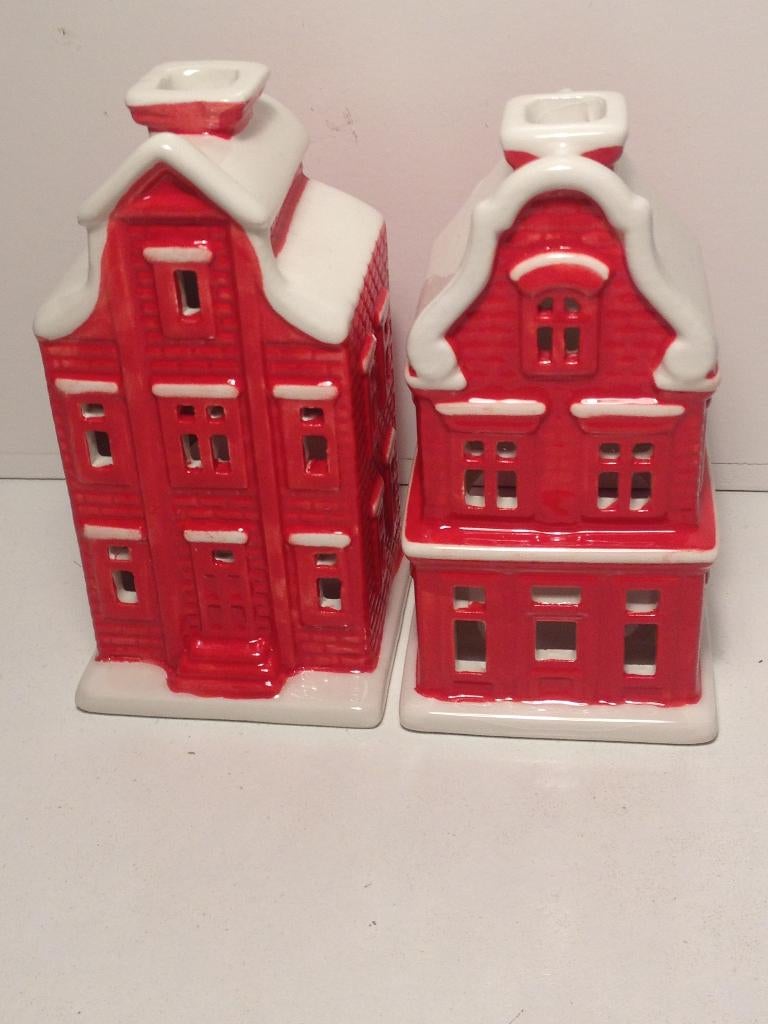 5 huisjes +3 kleine huisjes van de post code, Huis en Inrichting, Woonaccessoires | Kandelaars en Kaarsen, Verzenden, Nieuw, Overige materialen