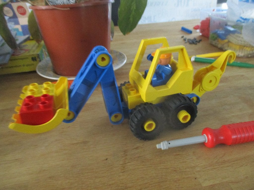 DUPLO TOOLO DUMPER TRUCK 2910, Ophalen of Verzenden, Zo goed als nieuw, Compleet, Duplo