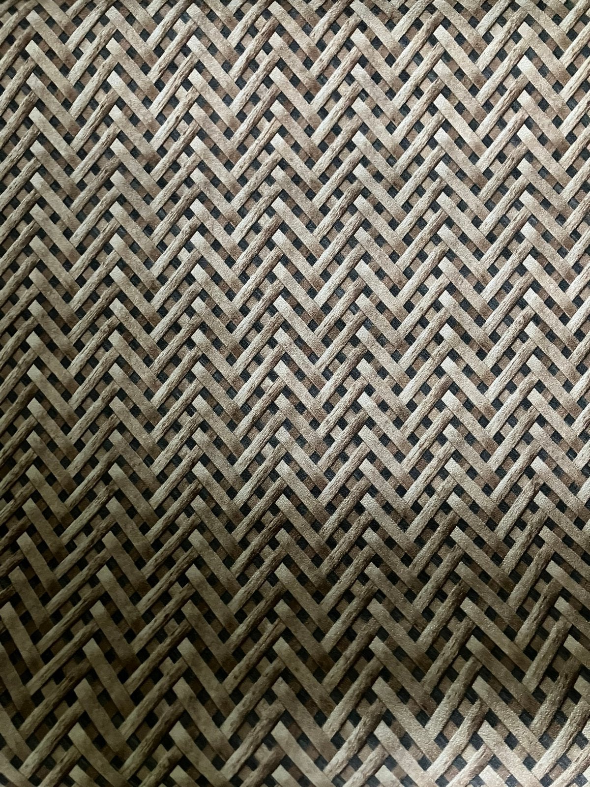 Behang linnen, webbing/rotan motief, Ophalen of Verzenden