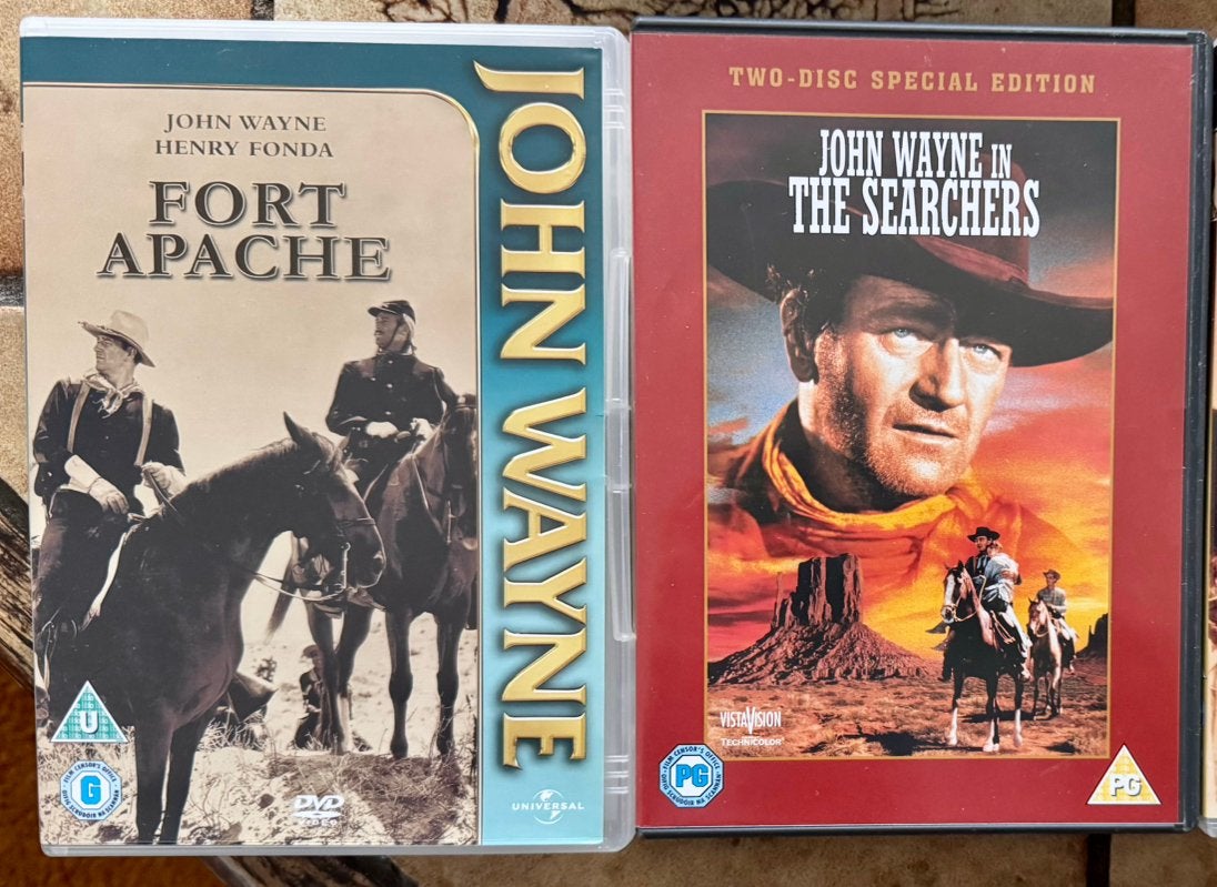 John Wayne DVD’s- 2x - English, Verzenden, Zo goed als nieuw, Actie en Avontuur