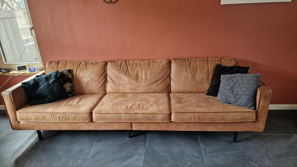 Set van 2,5- en 3,5-zits banken wegens verhuizing, Ophalen, Gebruikt, 75 tot 100 cm, Rechte bank