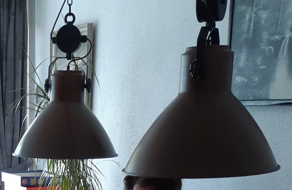 industriele lamp, Ophalen, Gebruikt, Metaal