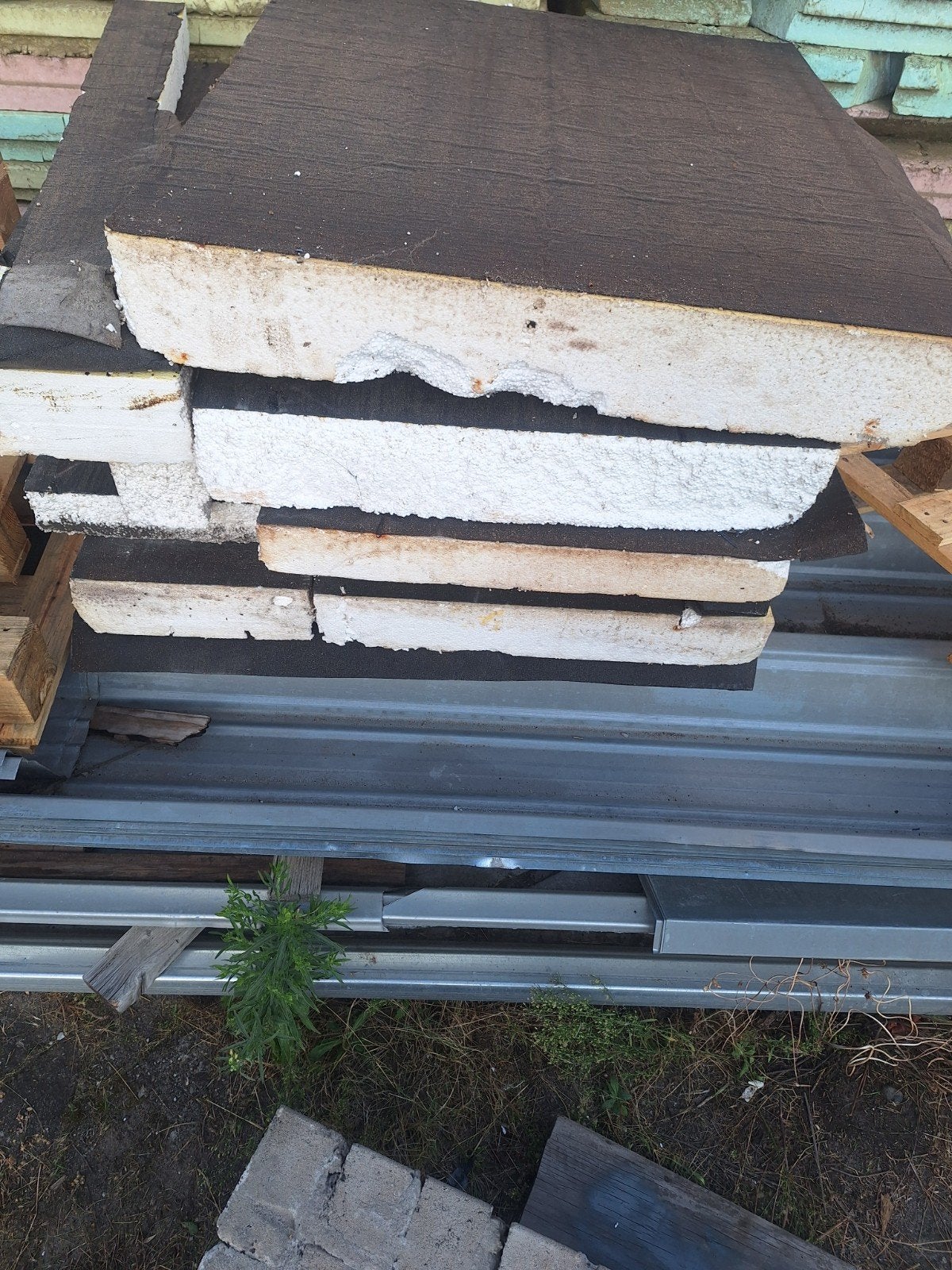 Gratis 5m2 EPS /Tempex isolatieplaten met bitumen toplaag, Gebruikt, 12 cm of meer, Hardschuim (Pir), 15 m² of meer