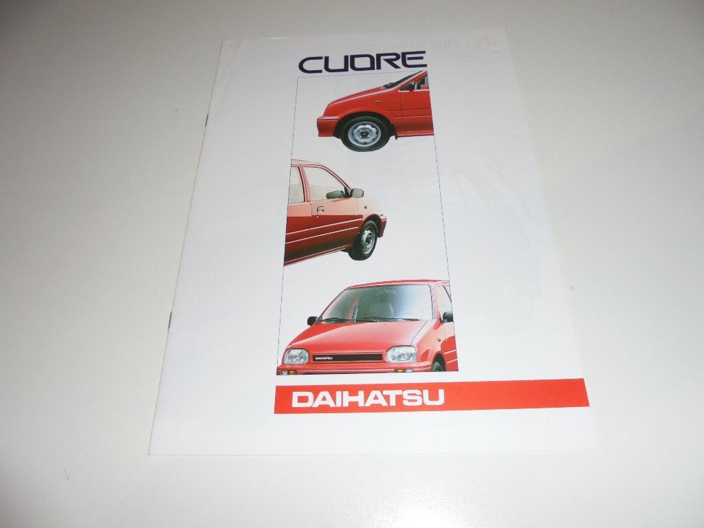 brochure Daihatsu Cuore  1991, Ophalen of Verzenden, Gelezen, Overige merken