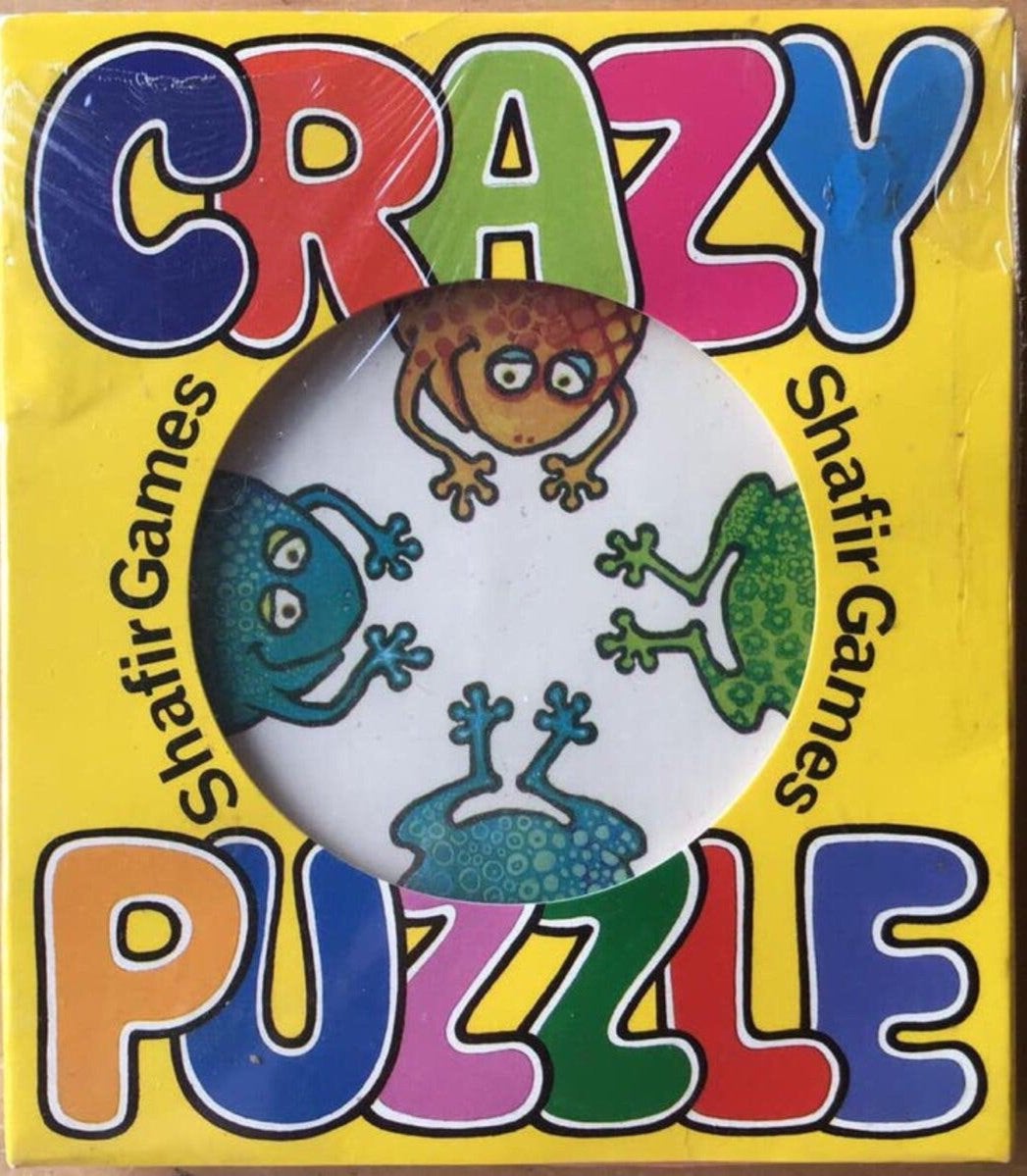 Vintage Crazy Frogs / Kikkers puzzel - vanaf 6 jaar - NIEUW, Ophalen of Verzenden, Minder dan 500 stukjes, Zo goed als nieuw, Overige typen