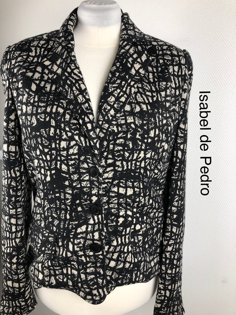 Isabel de Pedro Blazer  {mt: 44} 8689-24,5, Zwart, Maat 42/44 (L), Isabel de Pedro, Isabel de Pedro