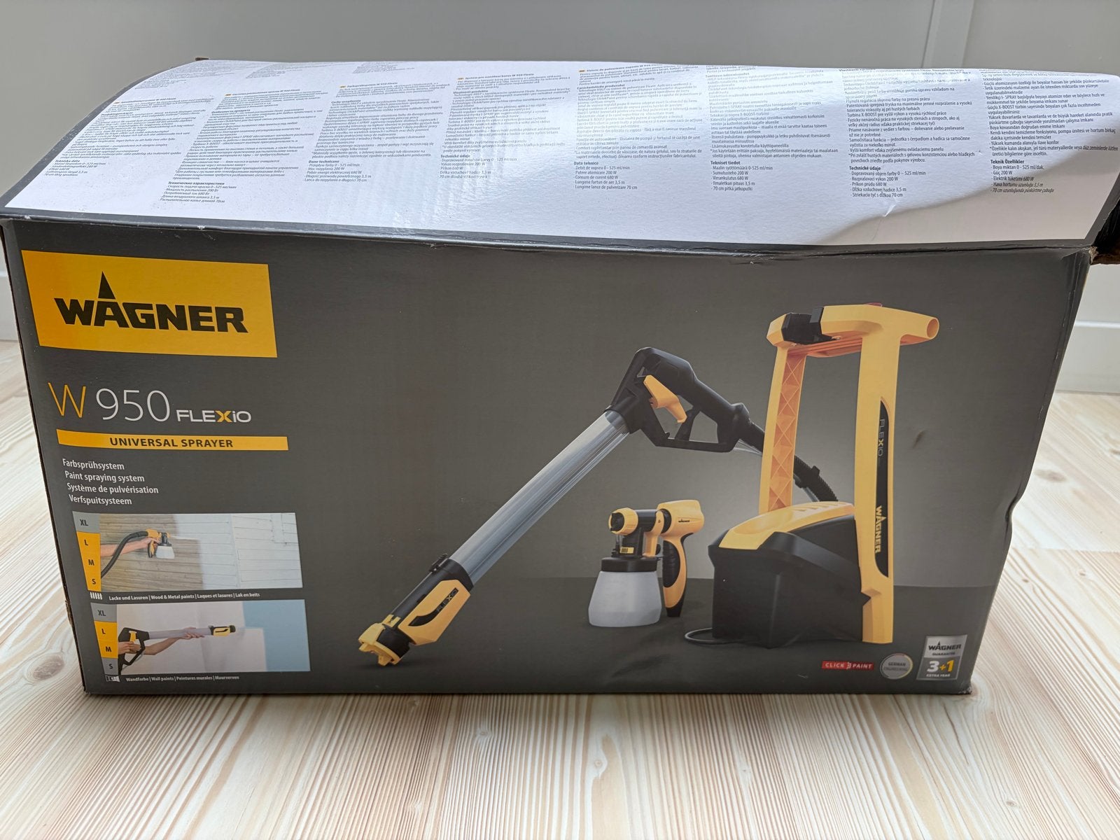 Wagner W950 verfspuit - Zo goed als nieuw, compleet, Ophalen of Verzenden, Zo goed als nieuw, Verfspuit of Verfpomp