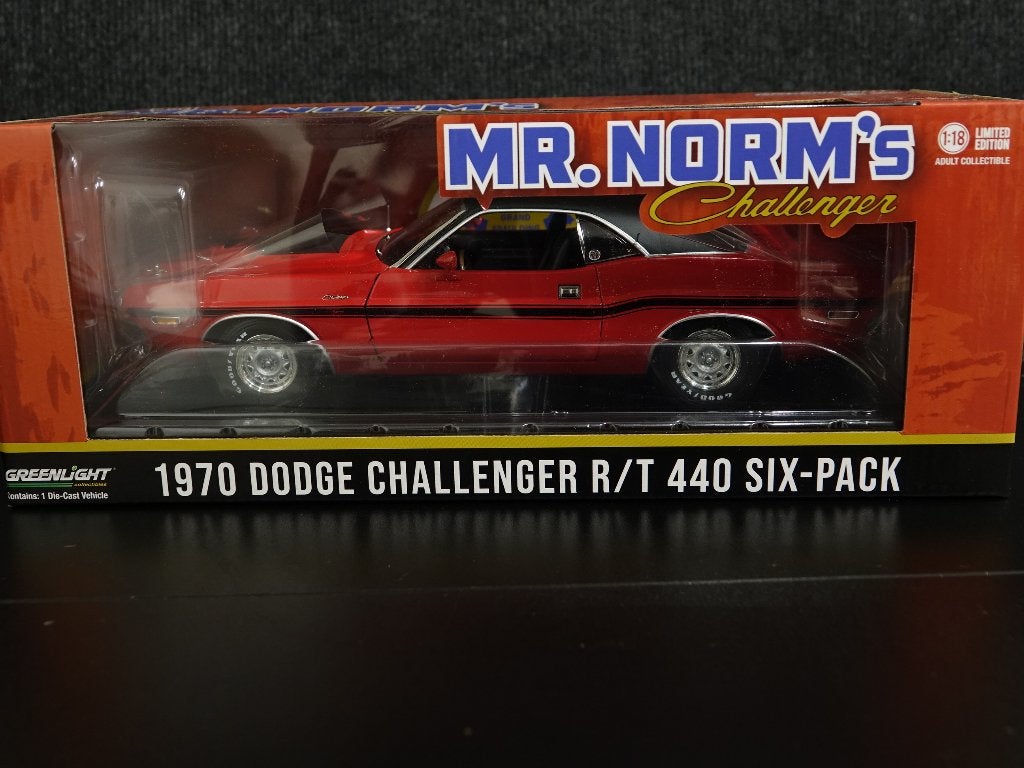 Greenlight 1:18 1970 Dodge Challenger R/T440 Mr. Norms, Overige merken, Auto, Onbekend, Nieuw