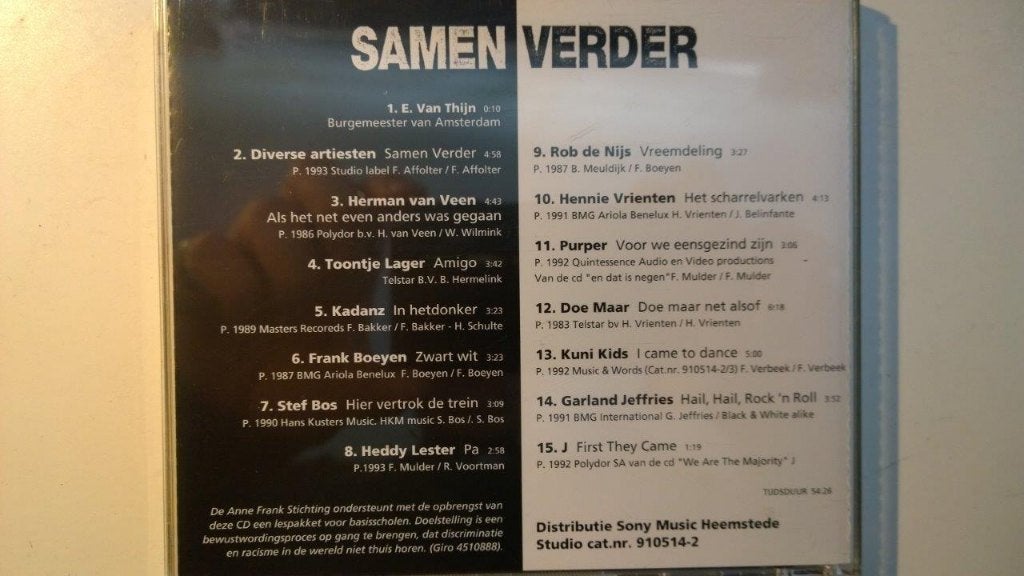 Diverse Nederlandse Artiesten - Samen Verder (Ja Toch!), Ophalen of Verzenden, Zo goed als nieuw, Pop