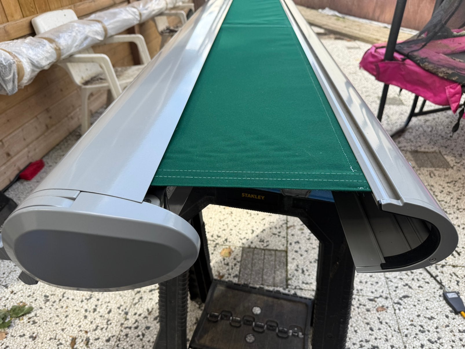 Allround knikarmscherm, Ophalen of Verzenden, Zo goed als nieuw, 150 tot 300 cm, 250 cm tot 450 cm