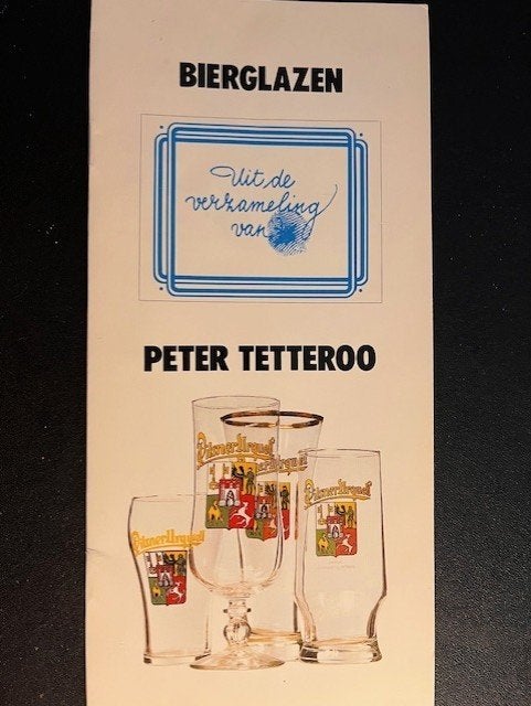 Bierglazen - Peter Tetteroo, Verzamelen, Biermerken, Verzenden, Zo goed als nieuw, Glas of Glazen, Overige merken