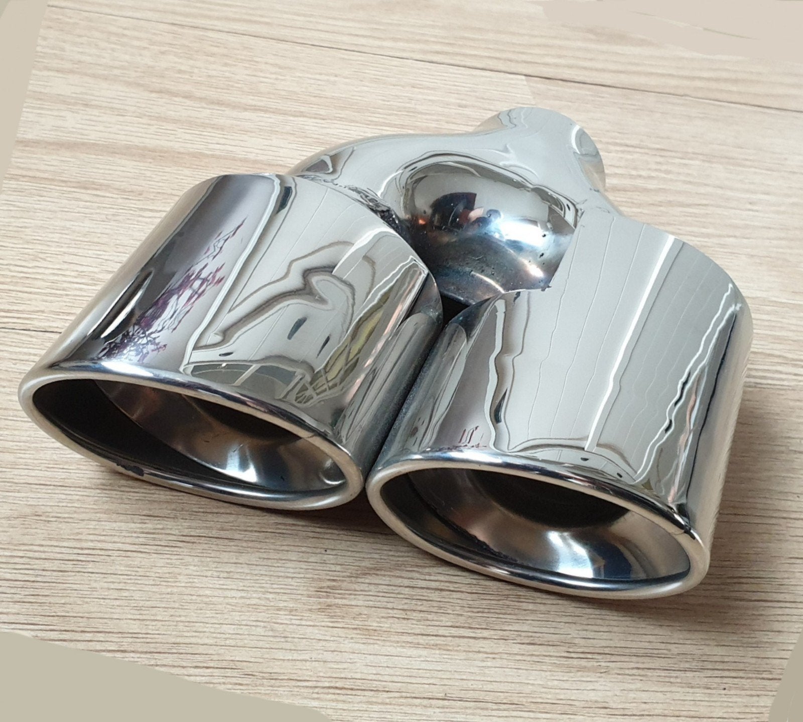 7x uitlaat sierstuk RVS (rest voorraad) 55mm - 170x70 mm, Ophalen of Verzenden, Nieuw
