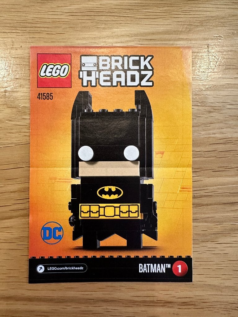41585 LEGO BrickHeadz Batman, BrickHeadz, Lego, Inclusief instructies, Ophalen of Verzenden