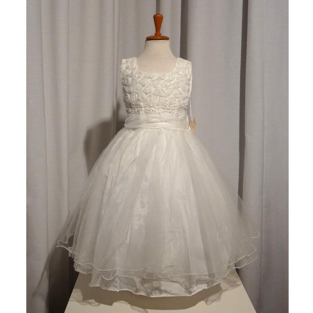 Nieuw ! Maat 104 Bruidsmeisje Prinsessenjurk + Bloemlijfje, Ophalen of Verzenden, Nieuw, Meisje, Jurk of Rok