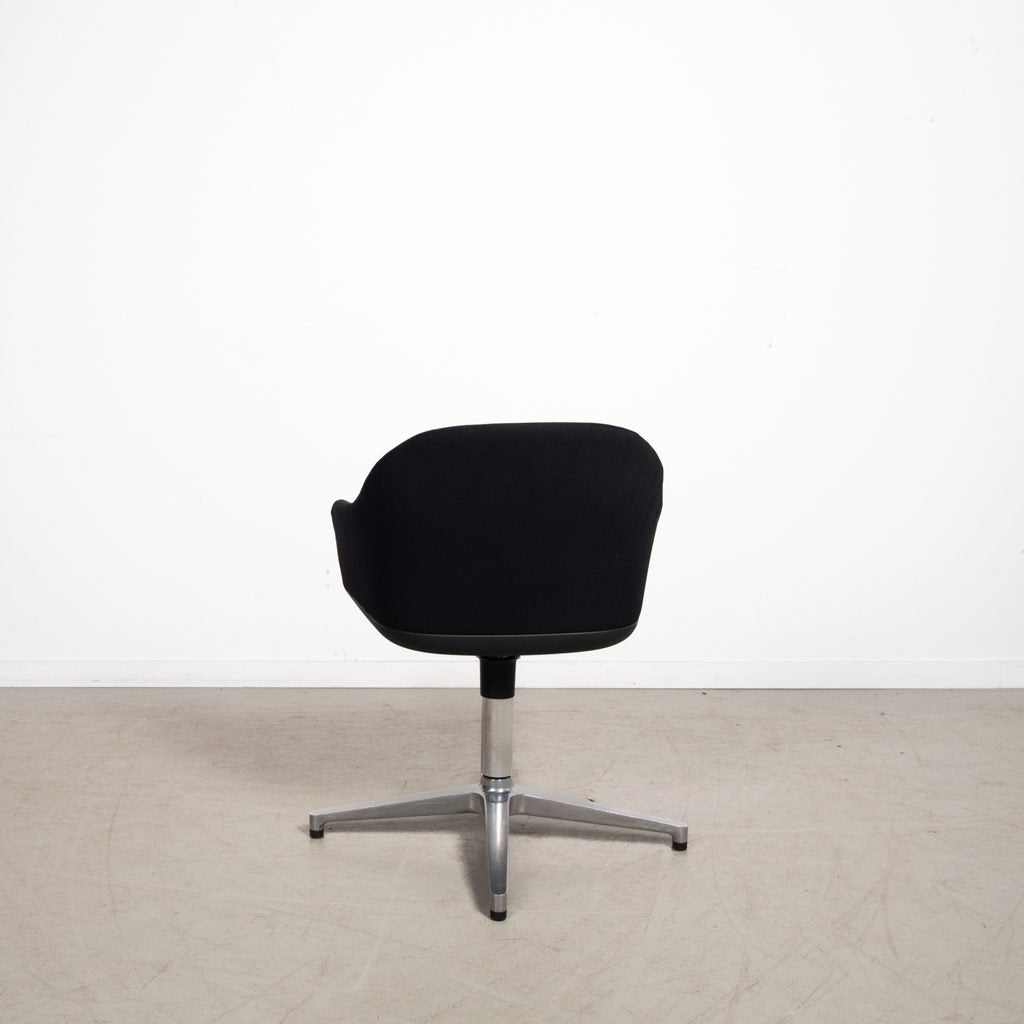 Vitra Softshell Stoel Zwart Stof - Chroom, Niet ingevuld, Zo goed als nieuw, Niet ingevuld, Niet ingevuld
