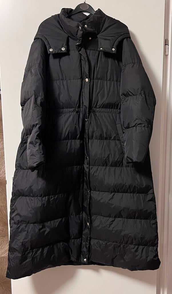 Zwarte lange puffer jack, jas, parka, trenchcoat, Ophalen of Verzenden, Nieuw, Maat 46/48 (XL) of groter, Zwart