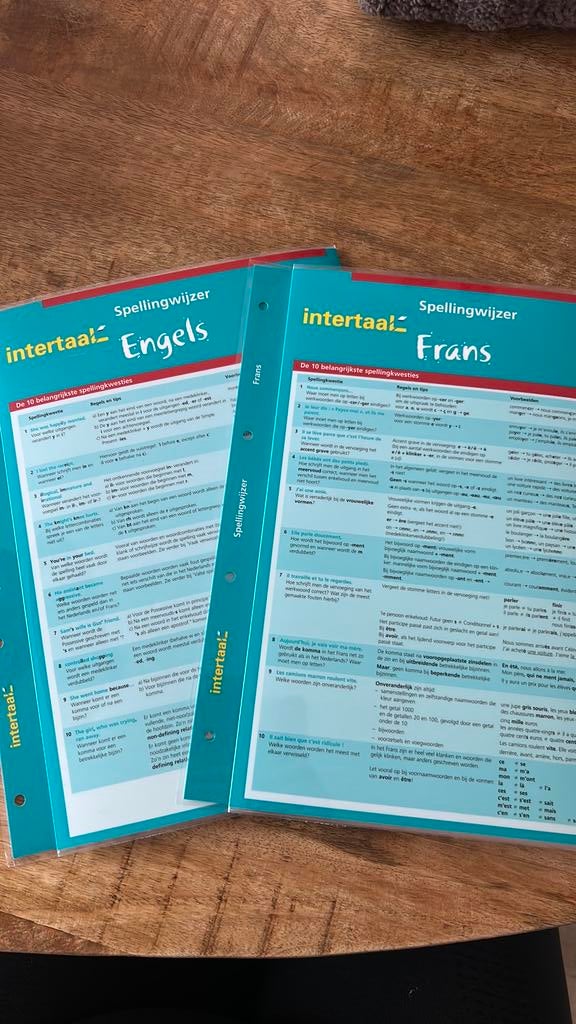 Spellingwijzers Engels en Frans, Ophalen of Verzenden, Nieuw