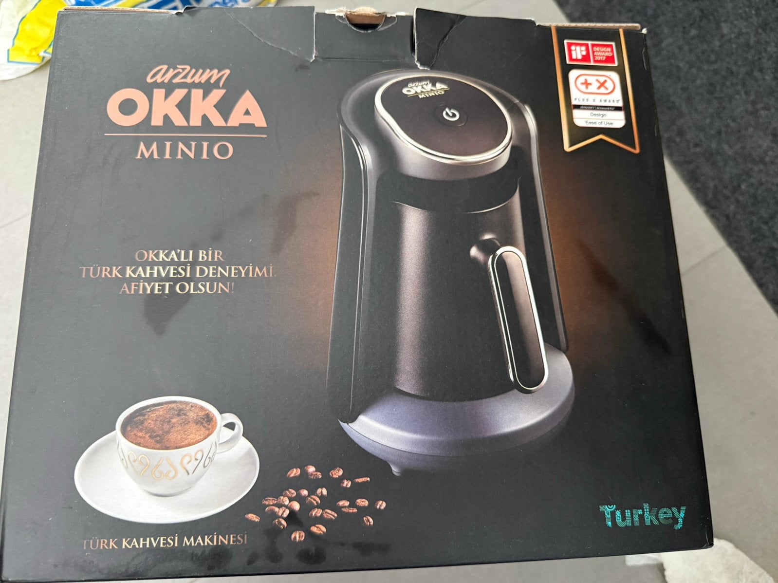 Arzum okka minio turkse koffiezetapparaat, 2 tot 4 kopjes, Ophalen, Nieuw, Koffiemachine