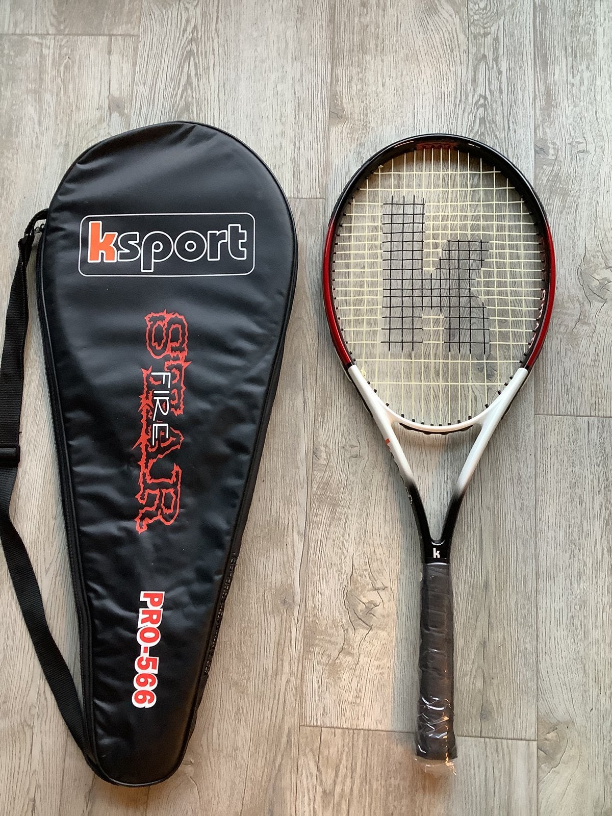 Ksport firestar pro-566 tennisracket met hoes Nieuw!, Overige merken, Nieuw, Ophalen of Verzenden, Racket
