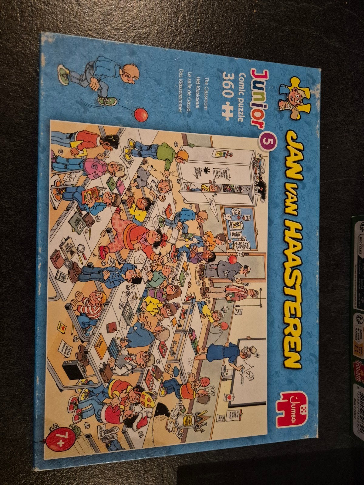 jan van Haasteren het klaslokaal, Ophalen of Verzenden, Minder dan 500 stukjes, Zo goed als nieuw, Legpuzzel