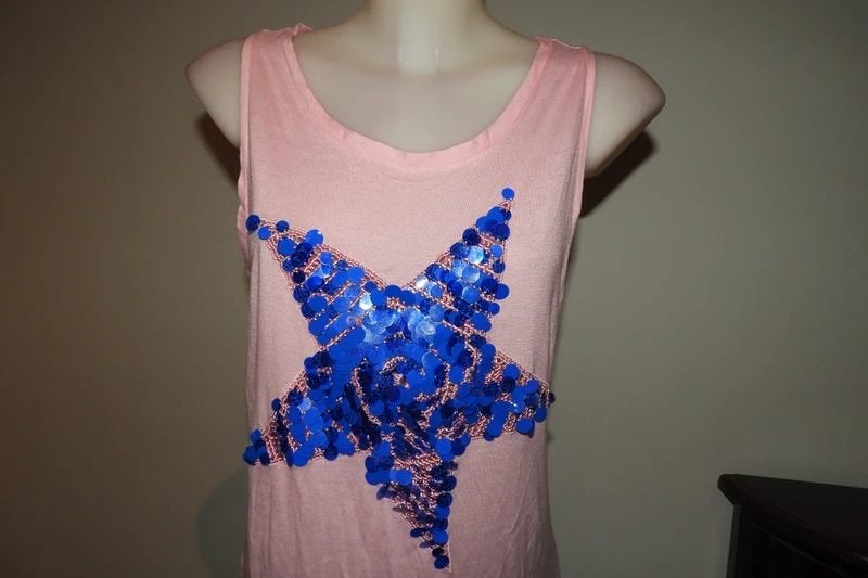 Missoni top tuniek uitlopend ster grote lovertjes merk drukL, Kleding | Dames, Maat 38/40 (M), Verzenden, Missoni, Roze