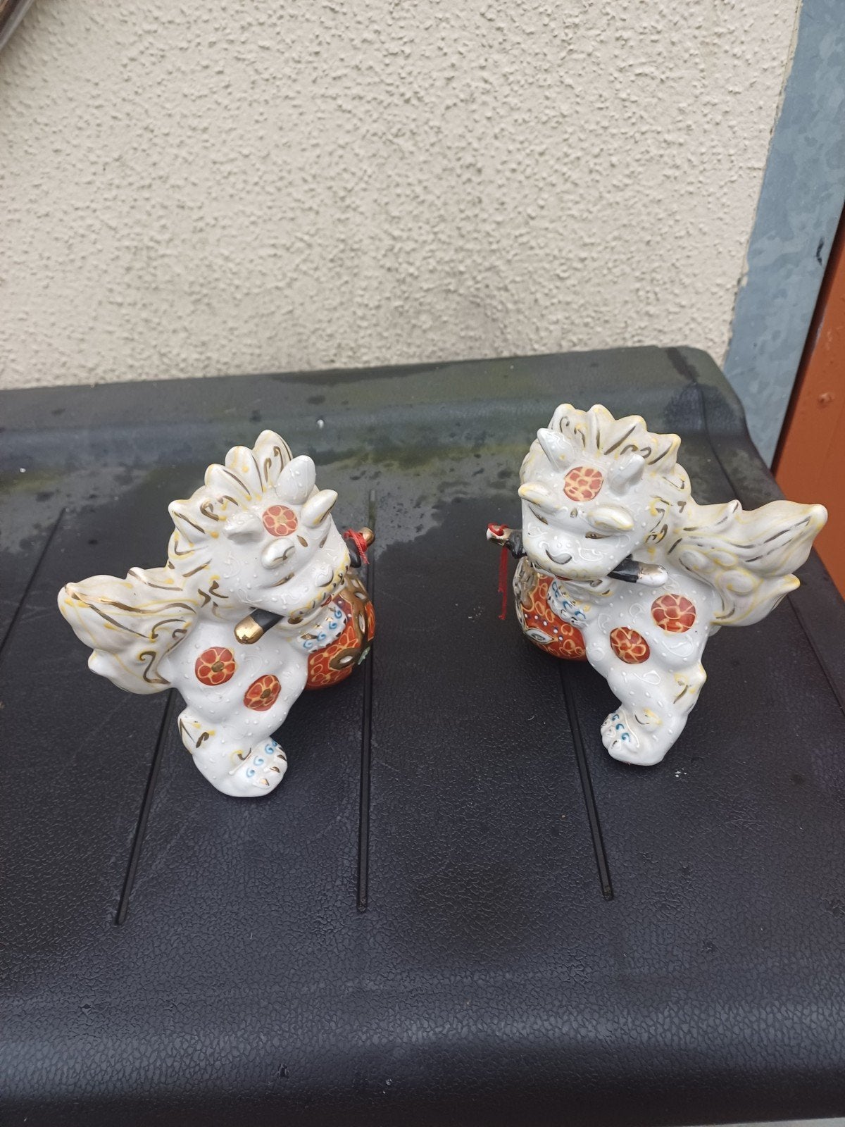 paar antieke  handgemaakte kutani chinese foo.dog, Ophalen of Verzenden
