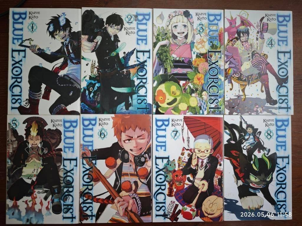 Blue Exorcist Volume 1-8 | Manga, Boeken, Meerdere comics, Ophalen, Gelezen, Japan (Manga)