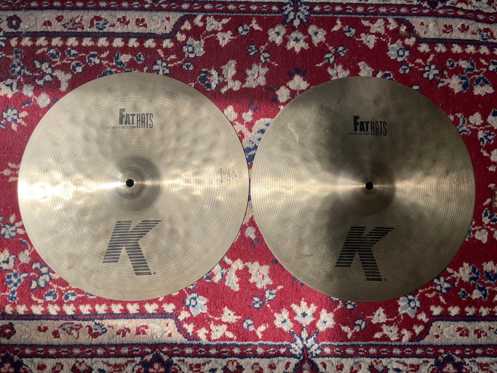 Zildjian K Fat Hats 15 Inch Hi-hats, Ophalen, Zo goed als nieuw, Overige merken