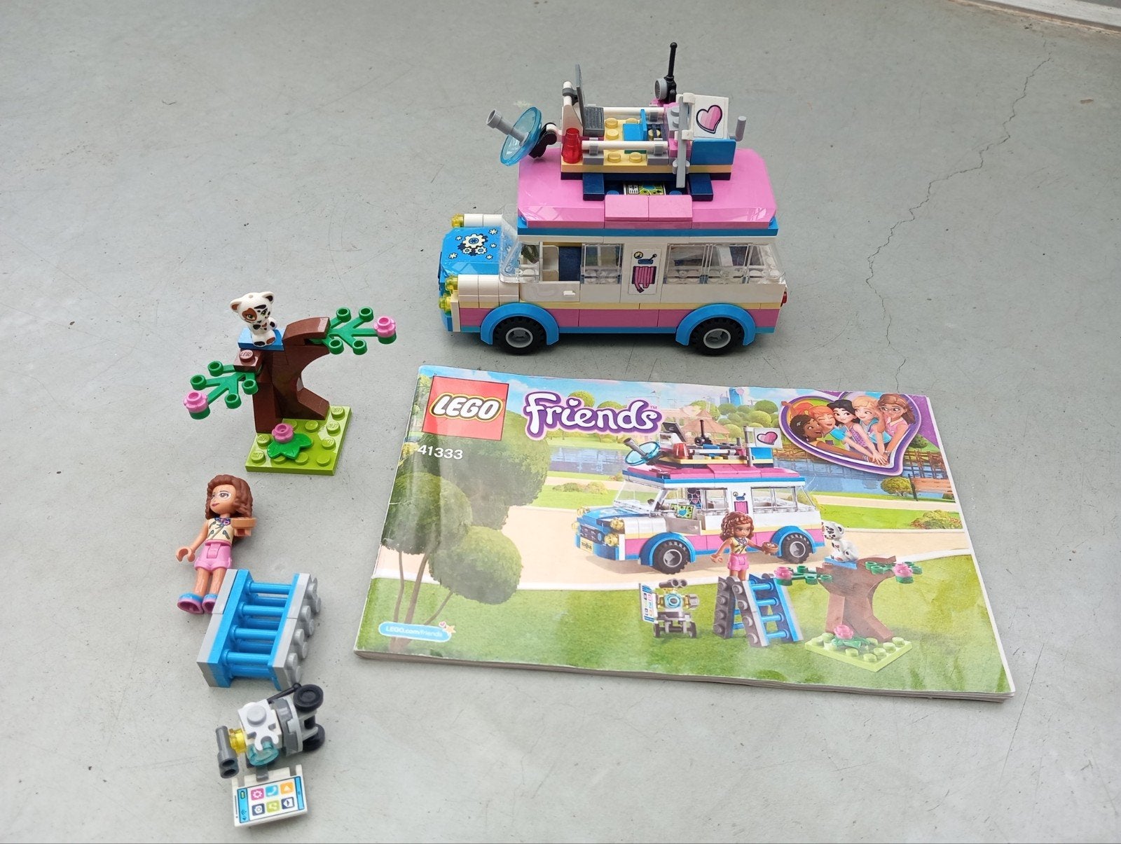 LEGO Friends 41333 Olivia's Missievoertuig, Ophalen of Verzenden, Zo goed als nieuw, Overige merken