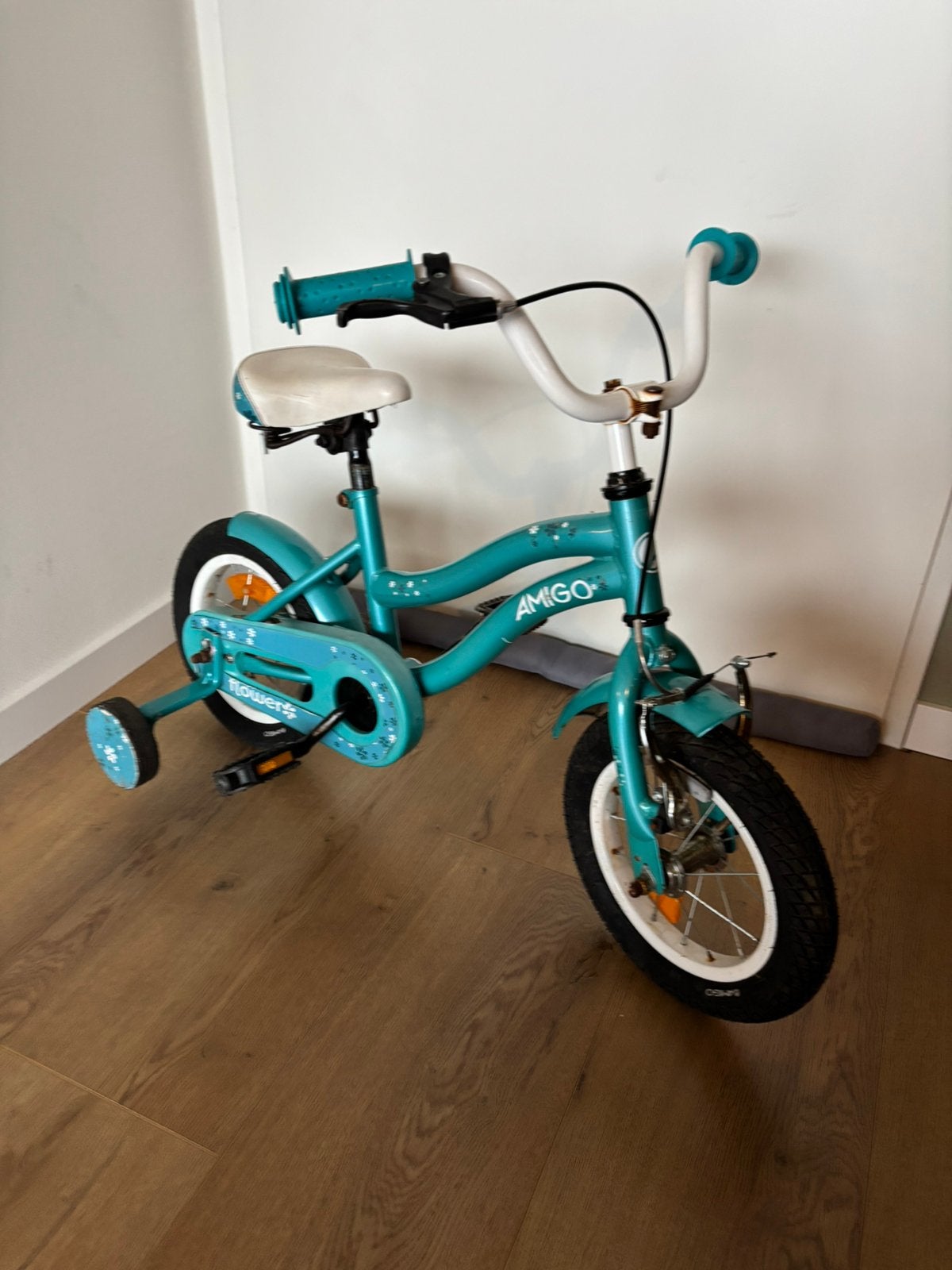 12.Inch Kinderfiets met Zijwieltjes, Ophalen of Verzenden, Zo goed als nieuw, Minder dan 16 inch, Zijwieltjes