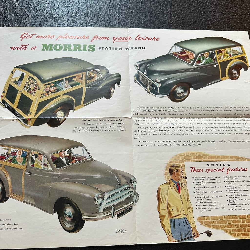 #17) MORRIS Station Wagons - 1953, Boeken, Auto's | Folders en Tijdschriften, Verzenden, Gelezen, Overige merken