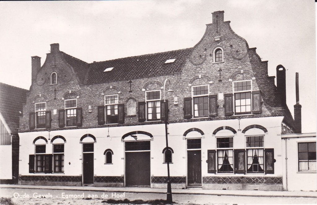 Egmond aan de Hoef. Oude Gevels -  Ongelopen Ansichtkaart, Verzenden, Voor 1920, Ongelopen, Noord-Holland