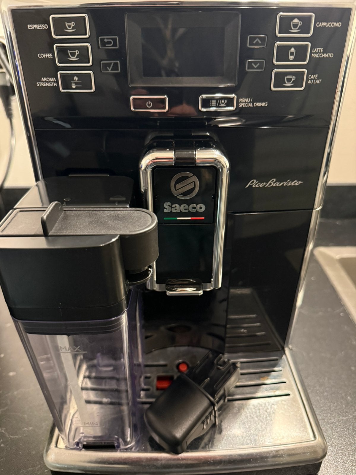 Saeco Pico Barista volautomaat Koffie machine met Cappuccino, Gebruikt, Koffiemachine, Ophalen of Verzenden, 2 tot 4 kopjes