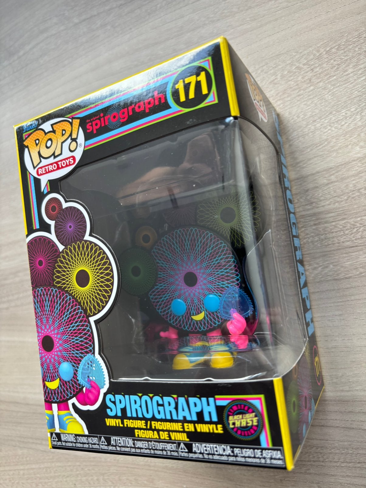 Funko Pop Spirograph #171 Black Light Chase LE Retro Toys, Funko Europe, Ophalen of Verzenden, Zo goed als nieuw, 4th floor, 1 Queen Caroline St, London W6 9YN, Verenigd Koninkrijk