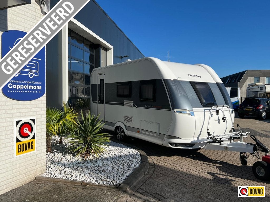 Hobby De Luxe Edition Silver 440 SF Mover, Fietsenrek, Luife, Hobby, Bedrijf, Treinzit, 1000 - 1250 kg