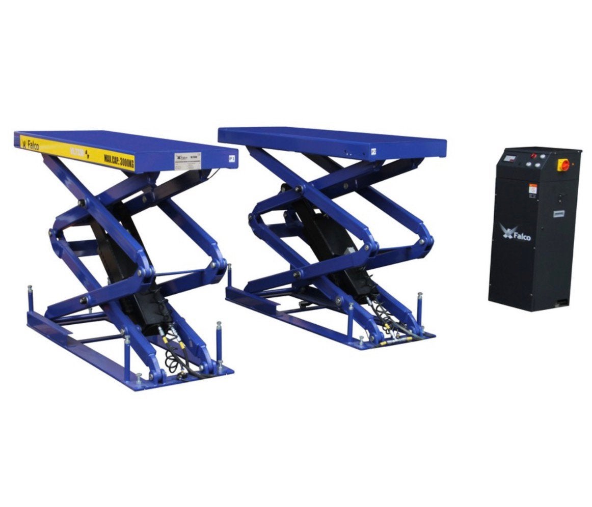 Dubbele schaarlift inbouw 3000kg 400V / Nieuw