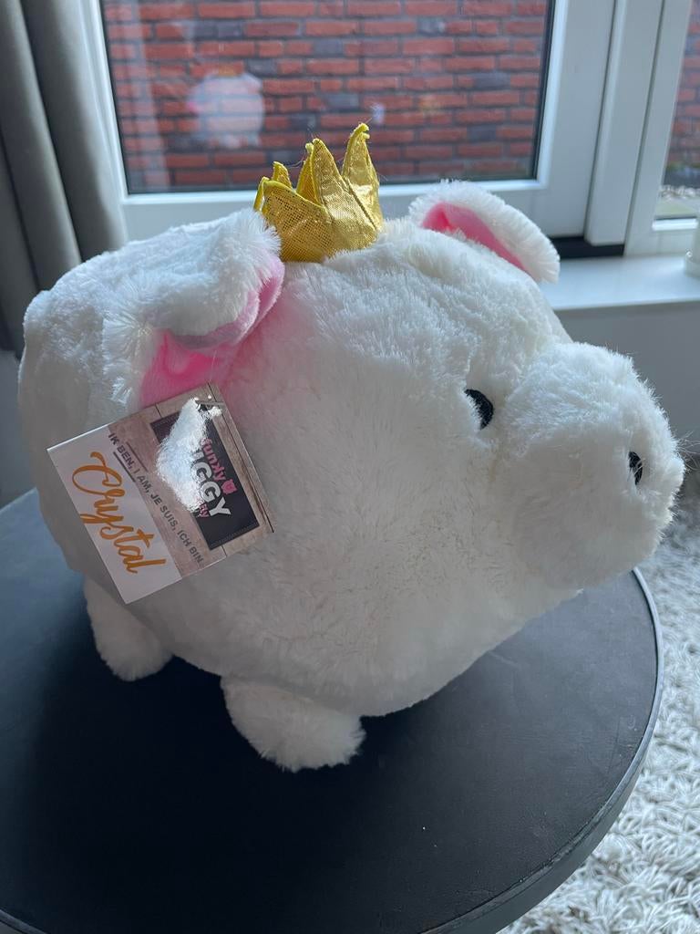 Pluche Spaarvarkens Piggys - Crystal, Rambo, Speedy & Pepper, Ophalen of Verzenden, Zo goed als nieuw, Overige materialen, Dier