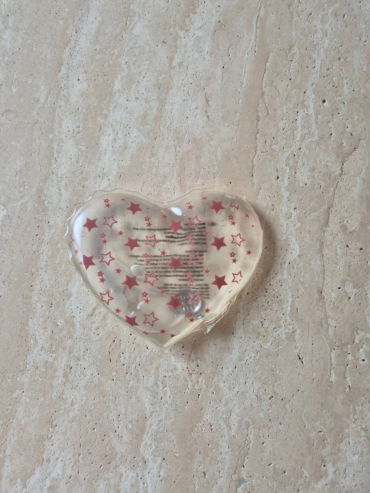 Herbruikbare handwarmer hart met sterren - NIEUW, Ophalen of Verzenden, Nieuw, Overige typen