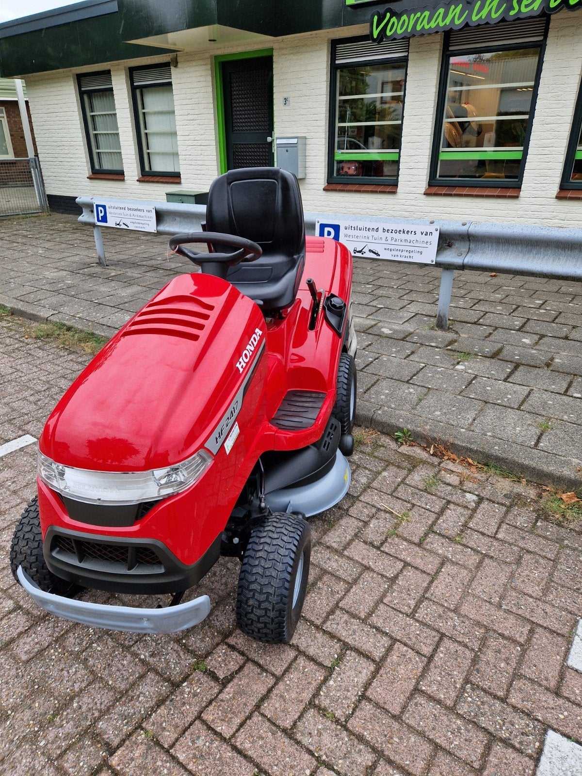 Honda HF 2417 HB Zitmaaier - Zeer lage urenstand, onderhoude, Ophalen, Cirkelmaaier, Honda, Elektrische starter