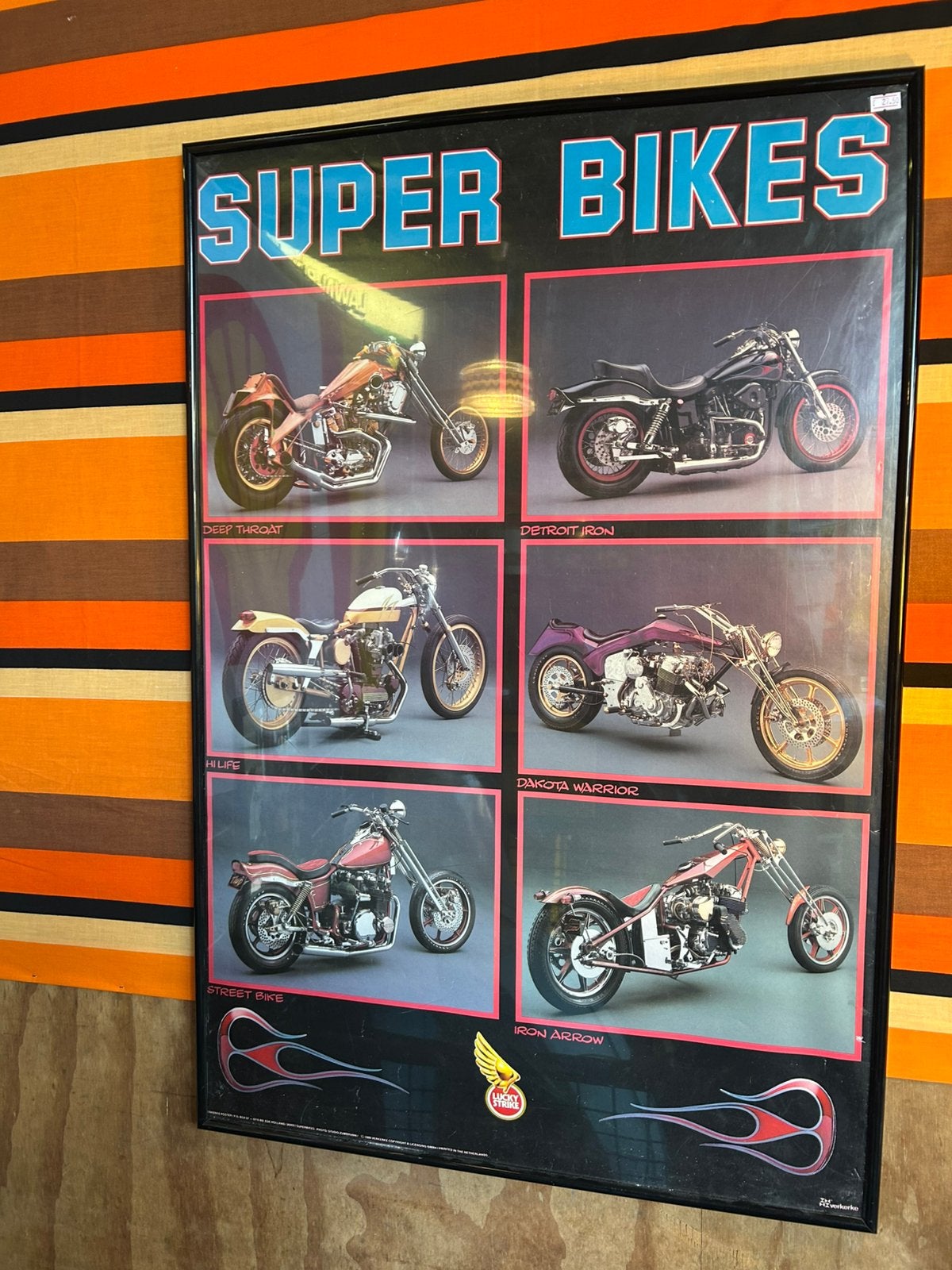 Gave vintage Super bike poster uit 1989, Verzamelen, Ophalen of Verzenden, Zo goed als nieuw, A1 t/m A3, Overige onderwerpen